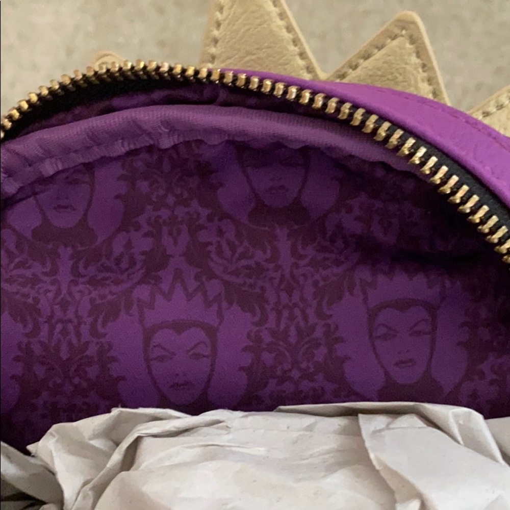 Loungefly Disney Villain Backpack - Black and Purple - Picture 3 of 5